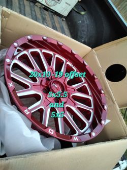 Brand New IN Boxes 20x10 Fits Dodges And Jeeps 