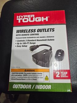 Hyper Tough Wireless Outlets with Remote Control
