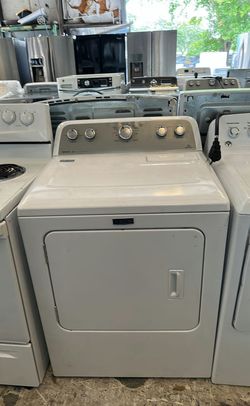 Maytag White Dryer with SensorDry Tech