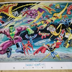 Vintage Disney Marvel Poster 