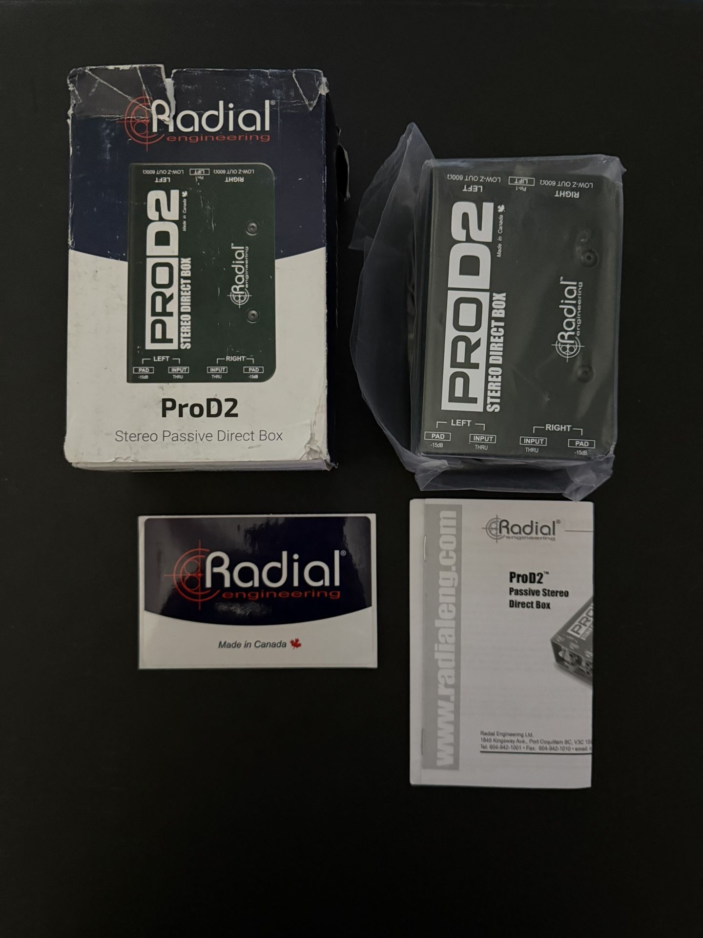 Radial Engineering ProD2 Passive Stereo Direct Box