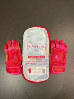 Bruce Bolt YL Bader Series Batting Gloves Pink
