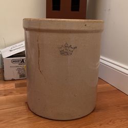 5 Gallon Stoneware Crock Antique