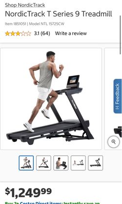 Nordictrack T series 9 Treadmill with incline, touch screen, and folding feature
