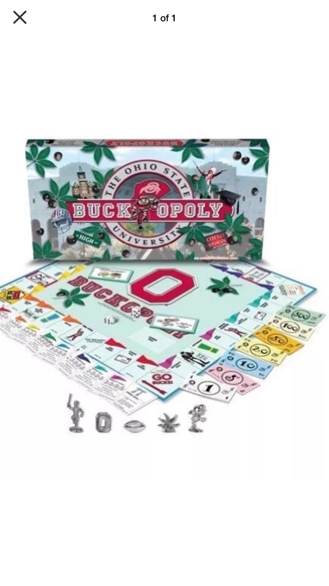 New never opened in a sealed box Buckopoly board game Ohios great fun
