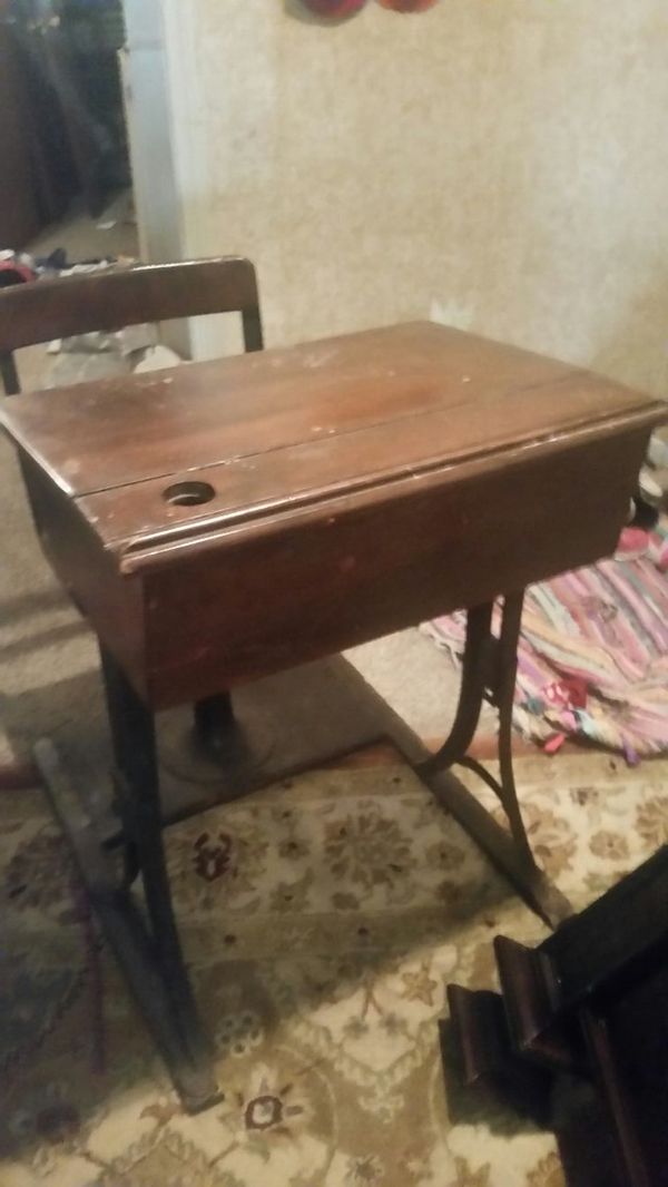 Antique 1890 S Heywood Eclipse School Desk For Sale In Olathe