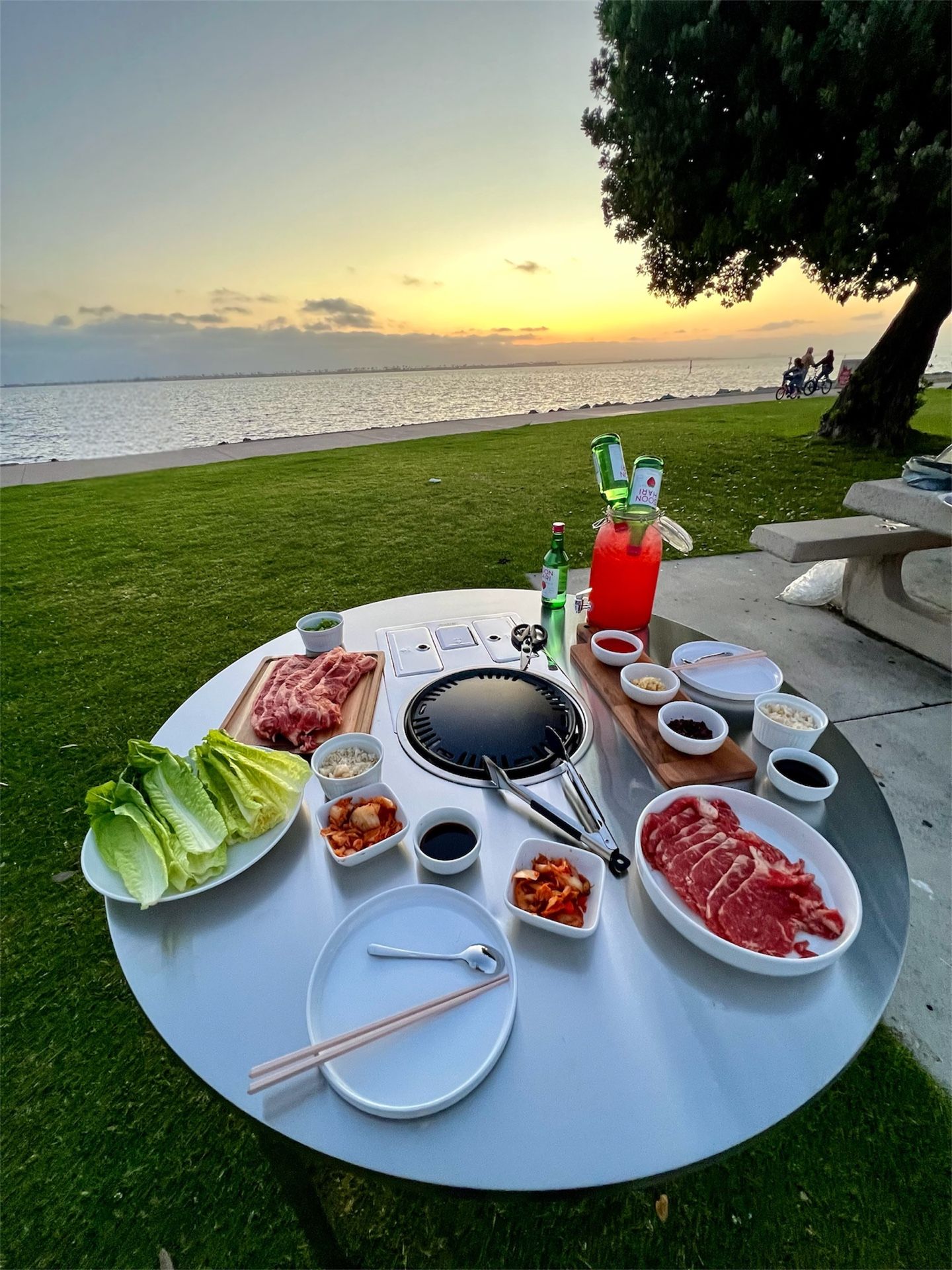 Portable Korean BBQ Table