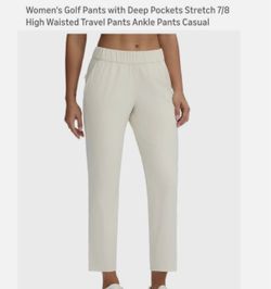 Women’s Stretch Comfortable Golf Pants with a smooth satin feel. New in bag. XXL