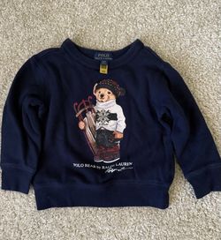 2T Polo Ralph Lauren Classic Teddy Bear Crewneck Sweater