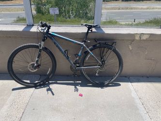 Trek Mamba 19” 48cm mountain bike with Topeka rack and basket