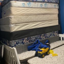 ⭐️-$$$325 to $550 camas tomano individual /multiple twin size mattresses/box springs and Queen/Full size available too (box springs choice of blue or 