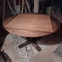 Antique Square To Round Table