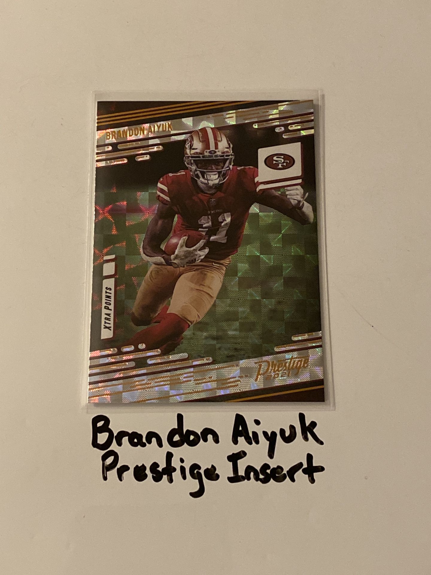 Brandon Aiyuk San Francisco 49ers WR Short Print Insert Card. 