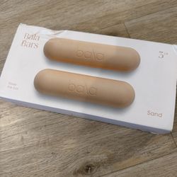 Bala Bars 3 lb weights . Sand Color-never been opened