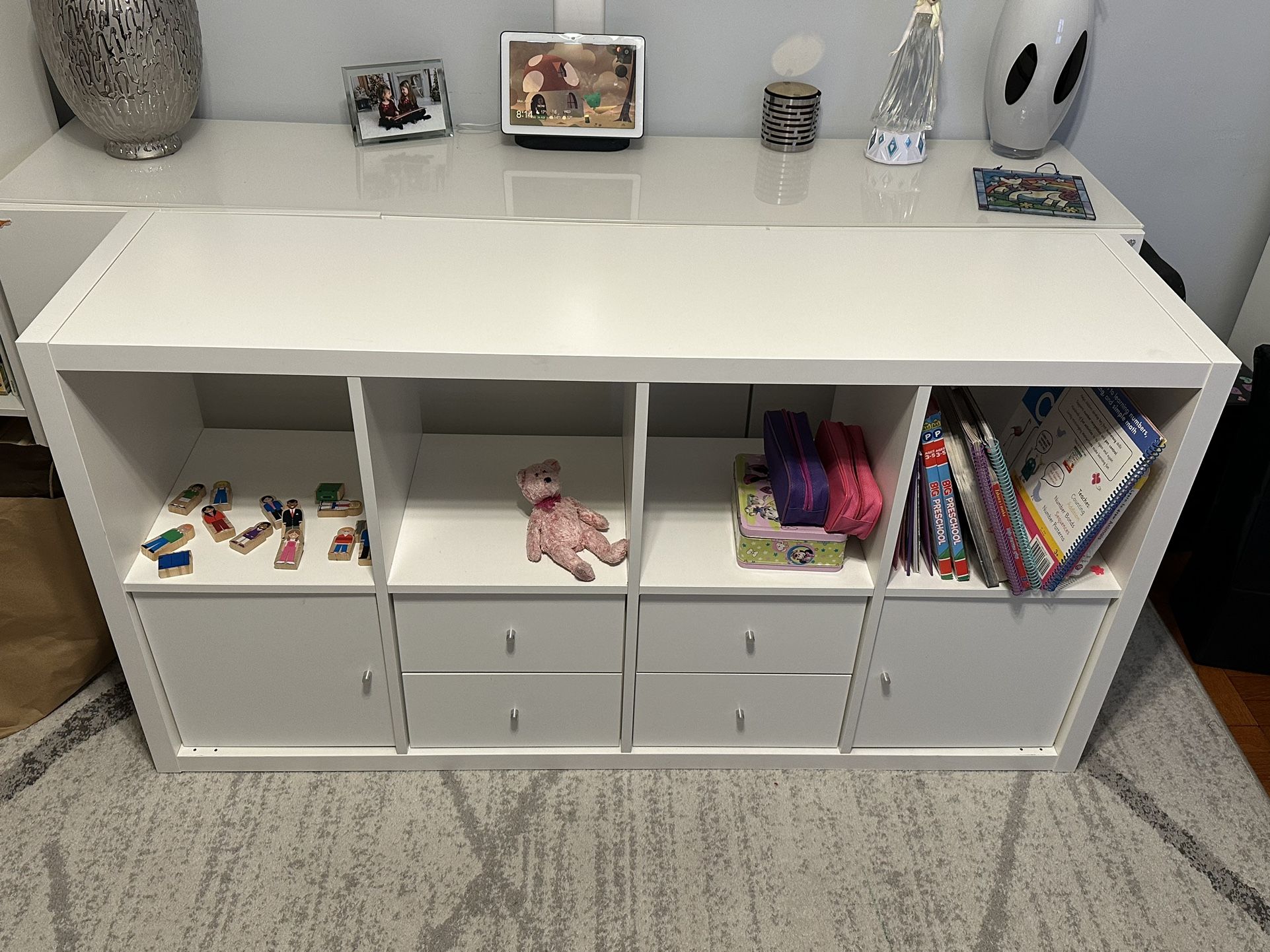 Kallax shelf unit with 4 inserts deals