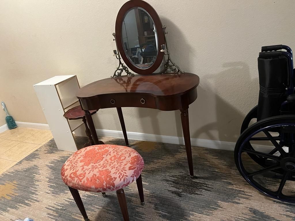 Antique Dresser With Chair