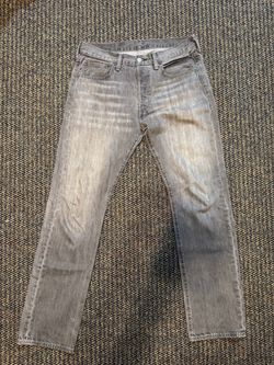 Levi’s 501 Gray Washed Denim Jeans