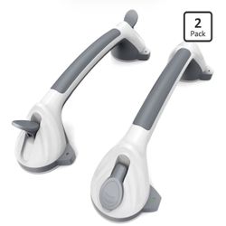 2 Pack 16.5" Suction Grab Bars for Showers 