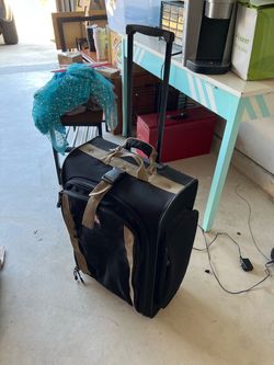 Black Rolling Carry-On Luggage Suitcase