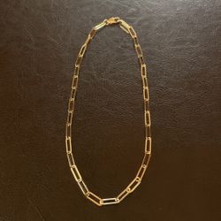 Gold Paper Clip Chain (Gold Laminate)