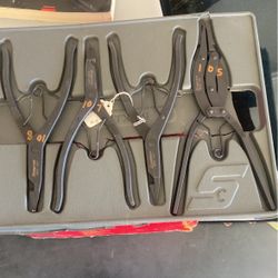 Snap On Non Insulated Snap Ring Pliers Set 