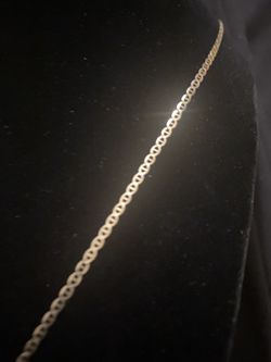 Mariner Anchor Chain Necklace 14 Kt Gold 22inch  Thumbnail