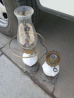 2 old lamps no offers no trade 75th Ave Indian School $10 cash serious buyers only please