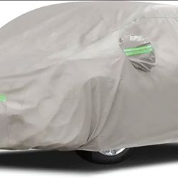 Migaven Car Cover Fit for Toyota Corolla 2000-2025, Honda Civic 1, Waterproof Full Exterior Cover Sun Rain Protection with Door Zipper and Cot