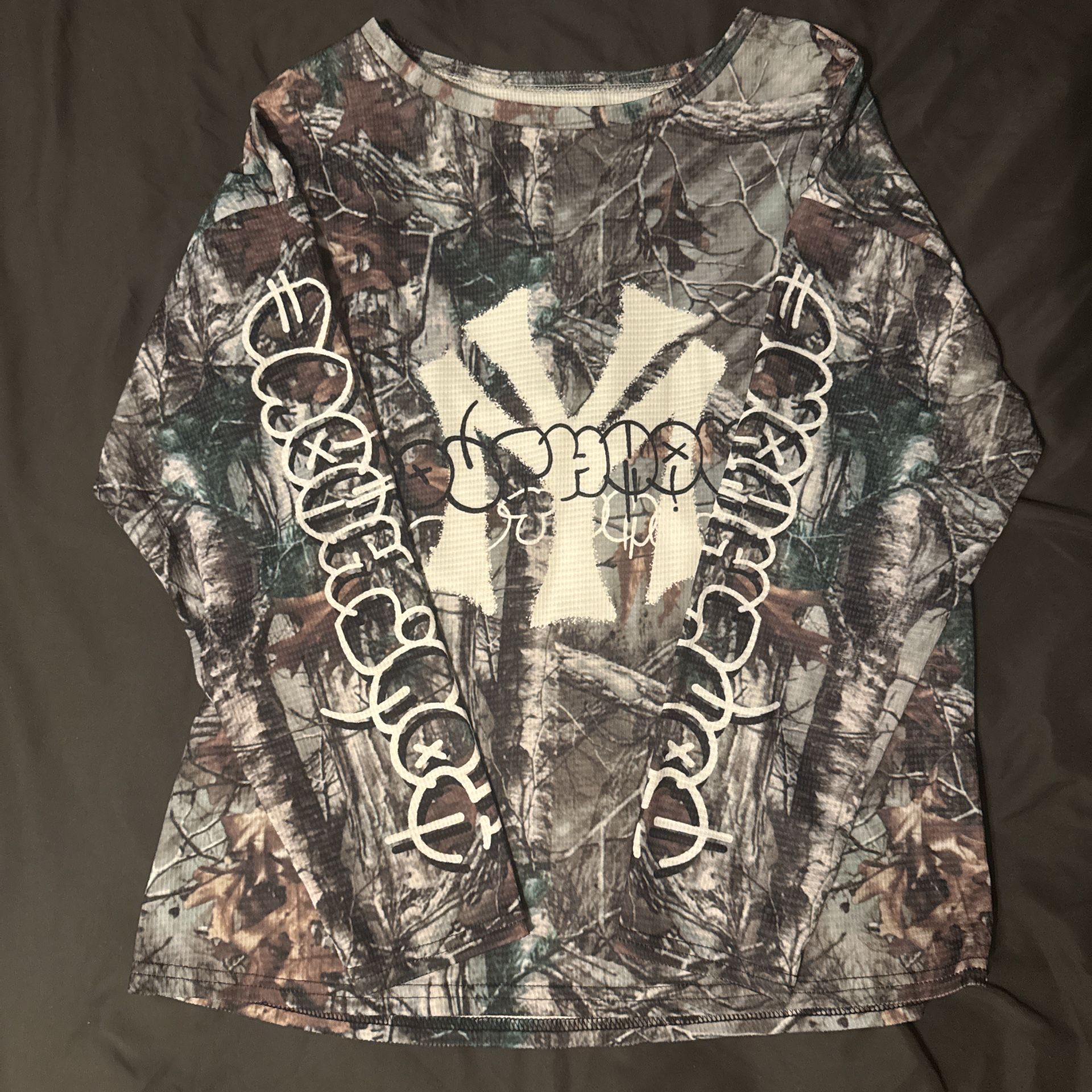 Camo NY Yankees Y2K Long Sleeve