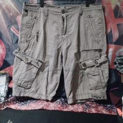 Gray Khaki Shorts Waist 38