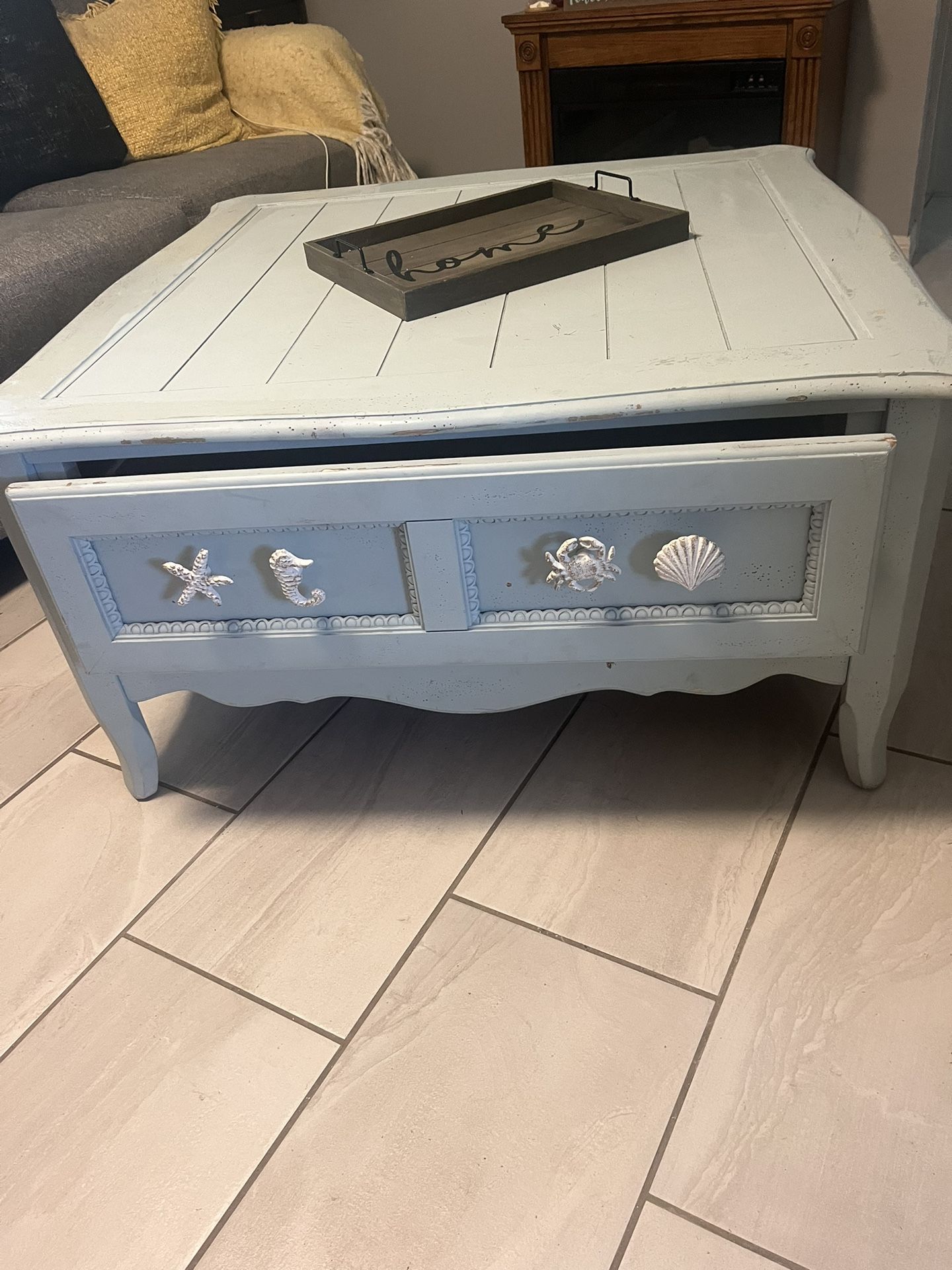 Coastal Boho Coffee Table