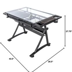 Glass Hobby/working desk and chair