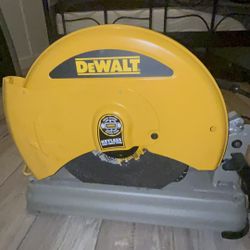 Dewalt 14in Chop Saw Has 4300RPM Blade Is 14in 4400rpm  For Metal Cutting Or Wood  Like New 