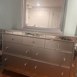 Wayfair silver Dresser 