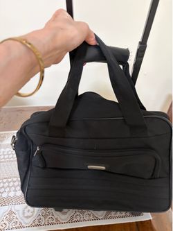 Carry On Luggage with 4 wheels pull up handle compartments