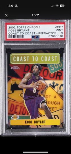 2002 Kobe Bryant Topps Chrome Coast to Coast #CC7 Refractor - PSA 9