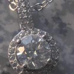 Send Me A Price Want To Pay Gra Moissanite Diamond 1.0 Ct Color D With Necklace 