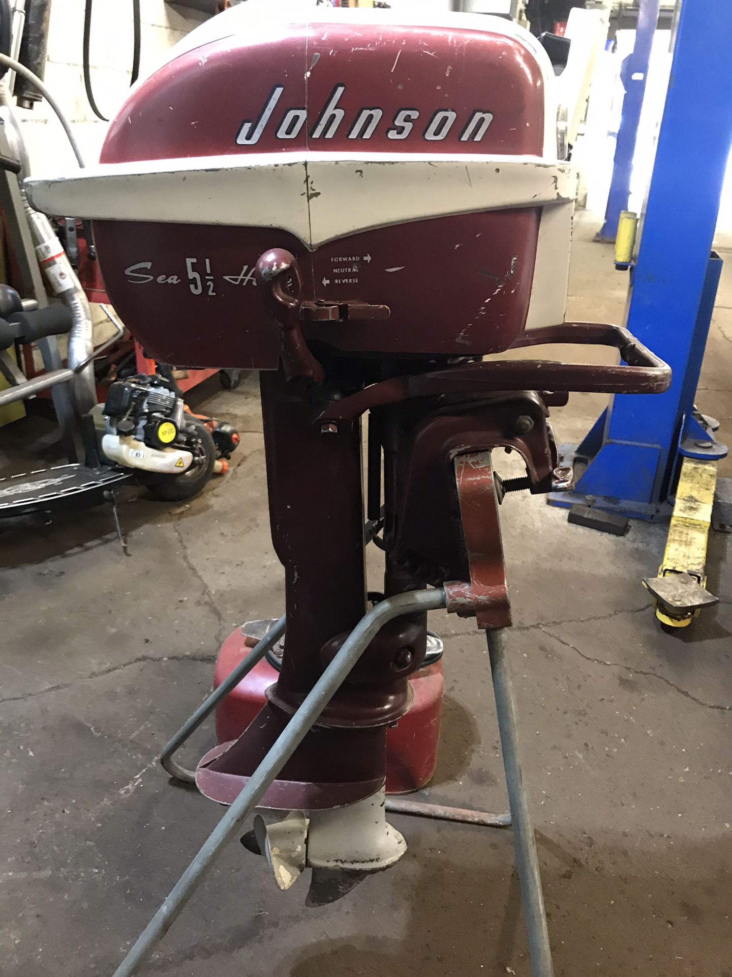 Vintage Johnson outboard motor