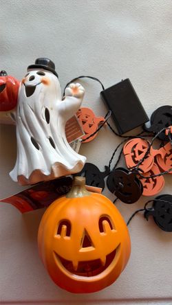 Halloween Decoration Set Ghost Pumpkin String Lights