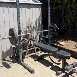 Squad Rack With Bench And Weights Included  