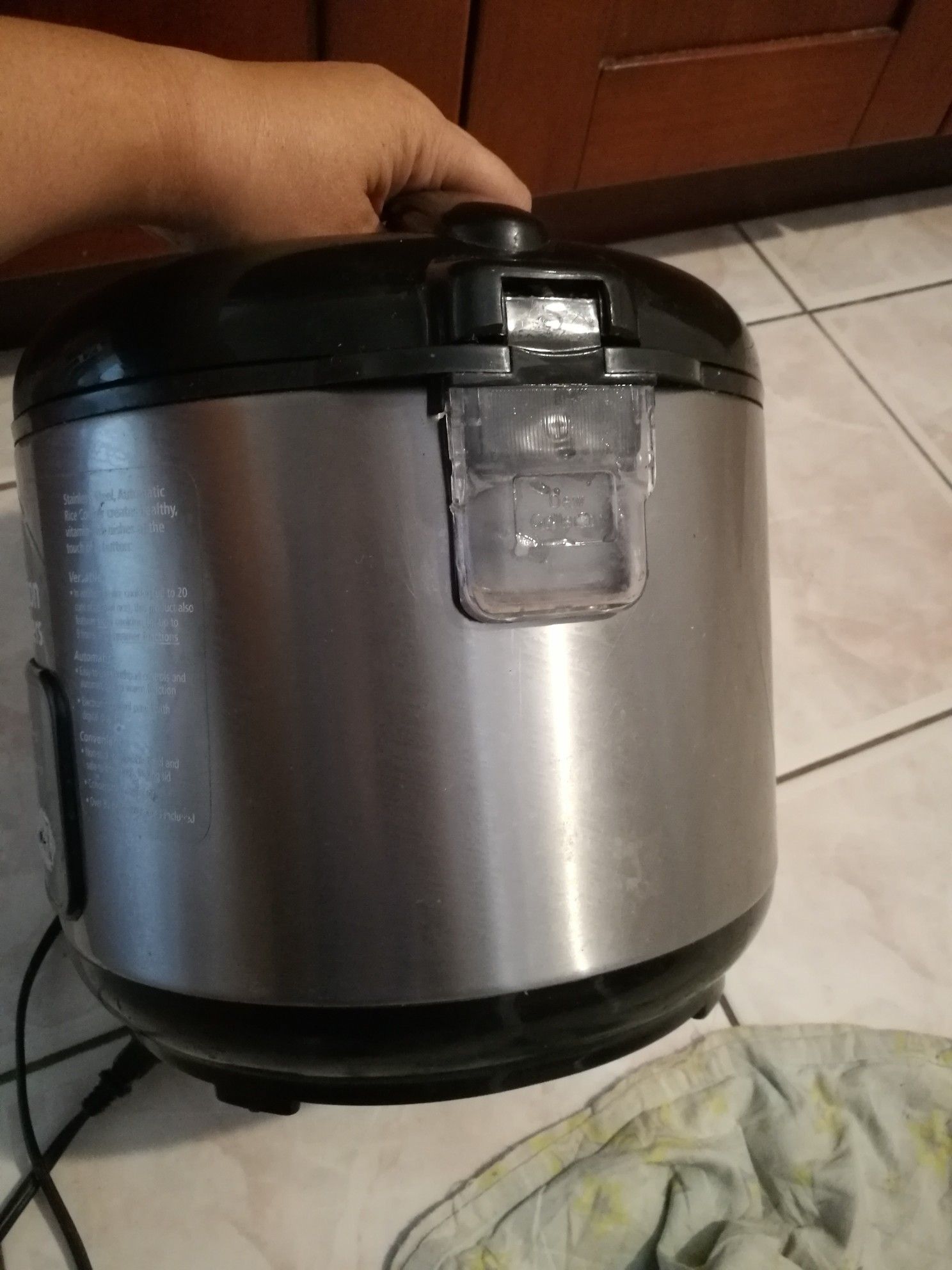 Krups FDH212 Automatic Rice Cooker with Slow Cooker and Steamer, 10Cup