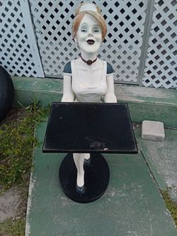 Bombay Company EMMA The French Maid Statue Side Table 35" Tall