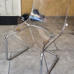 IKEA Clear / Chrome Tobias Chair