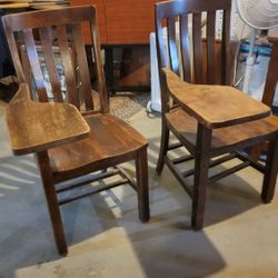 2  Antique School Desks