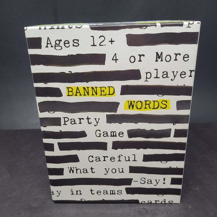 NEW OPEN BOX " Banned Words " Board Game Party Game Wonder Forge FREE SHIPPING