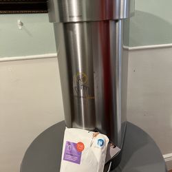 SimpleHuman 45 Liter Trash Can (Trash Bags Included!)