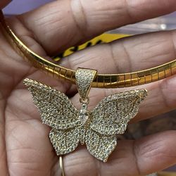 14k gold plated necklace with pendant
