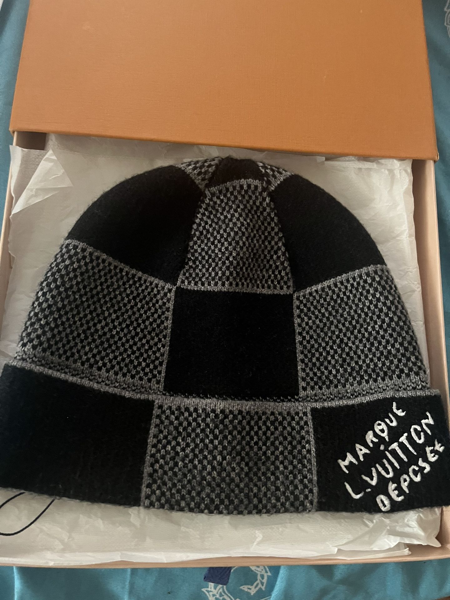 Louis Vuitton Damier Heritage Beanie Black