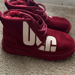 Red Ugg boots 