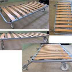 Rolling frame cart large dolly wood metal platform